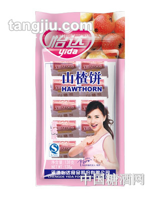 怡达蜜桃味山楂饼138g