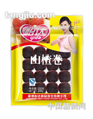 怡达扁山楂卷200g