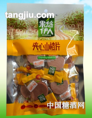 福通夹心山楂片150克