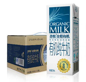 圣牧有机奶 环保装 全脂纯牛奶 欧盟认证 进口食品标准