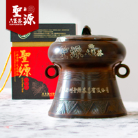 圣源六堡茶|金蟾浮雕大铜鼓|梧州六堡茶价格|龙头企业