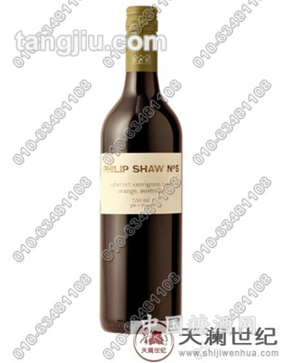 菲利普&#183;肖5号赤霞珠红葡萄酒2008