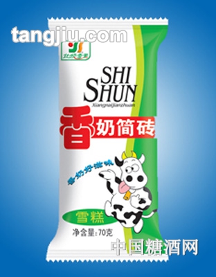 仕顺雪糕香奶简砖70g