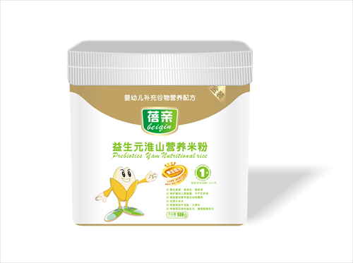 蓓亲500克桶装益生元营养米粉