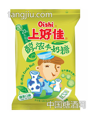 上好佳醇浓牛奶糖绿茶口味