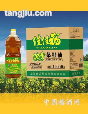 佳佳福浓香菜籽油1.5L