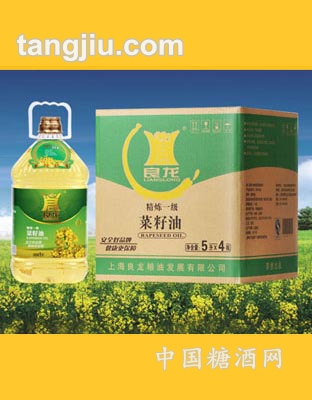 良龙一级菜籽油5L