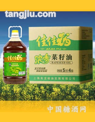 佳佳福浓香菜籽油5L