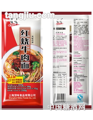 顶味红烧牛肉面304g