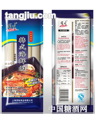 顶味韩式海鲜面250g