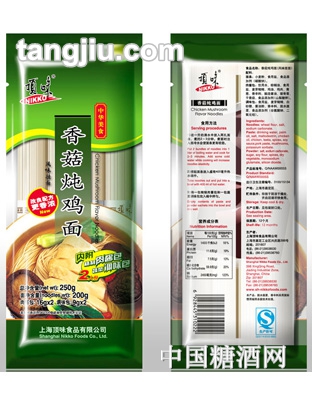 顶味香菇炖鸡面250g