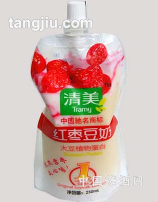 红枣豆浆盖装