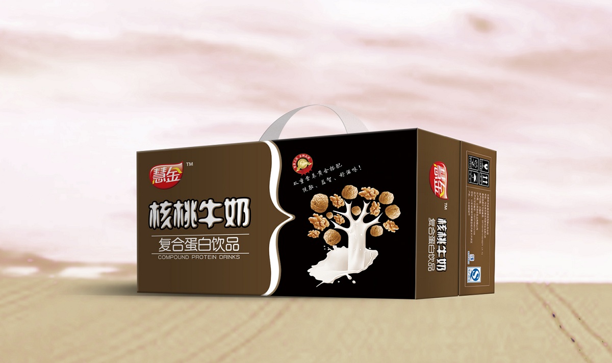 慧金苗条砖核桃牛奶复合蛋白饮品20盒装