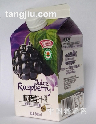 津思味屋顶盒新品500ml黑莓