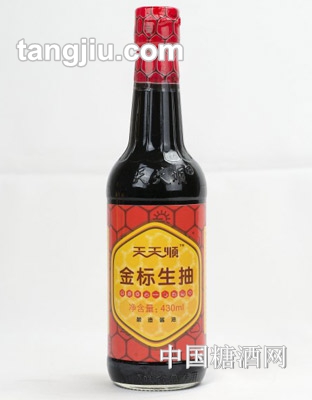 天天顺金标生抽酱油430ml