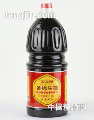 天天顺金标生抽酱油大瓶1.8L