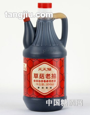天天顺草菇老抽酱油大瓶800ml