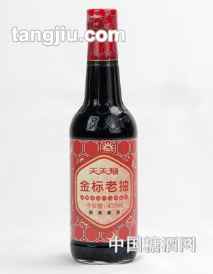 天天顺金标老抽酱油430ml