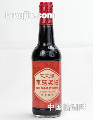 天天顺草菇老抽酱油430ml