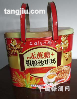 无蔗糖粗粮沙琪玛铁罐