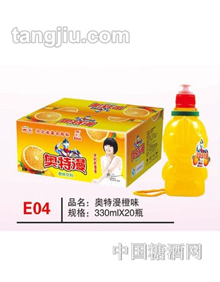 E04 品名：奥特漫橙味 规格：330mlx20瓶