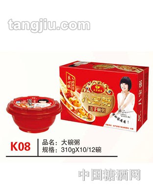 K08 品名：大碗粥 规格：310gx10、12碗