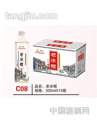 C08 品名：老冰棍 规格：500mlx15瓶