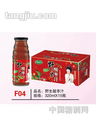 F04 品名：野生酸枣汁 规格：320mlx15瓶