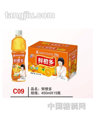 C09 品名：鲜橙多 规格：450mlx15瓶