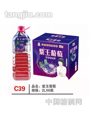 C39 品名：紫玉葡萄 规格：2Lx6瓶