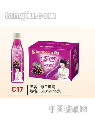 C17 品名：紫玉葡萄 规格：500mlx15瓶