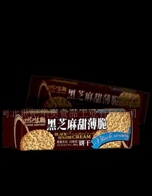 黑芝麻脆薄饼干