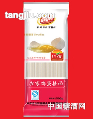 厨香园农家鸡蛋面-500g