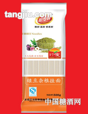 厨香园绿豆杂粮面-500g