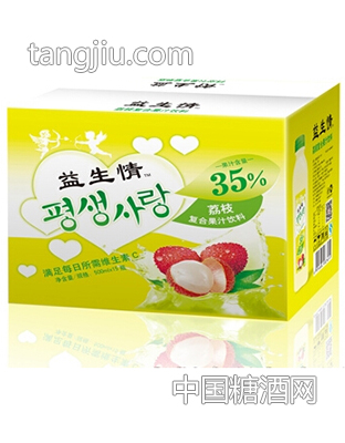 益生情荔枝复合果汁饮料500mlx15瓶