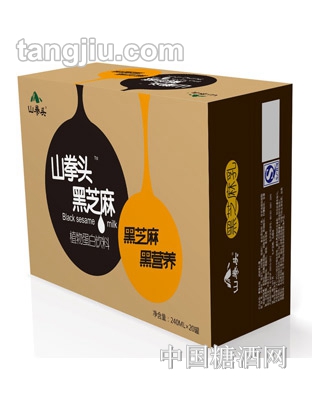 山拳头黑芝麻植物蛋白饮料箱体
