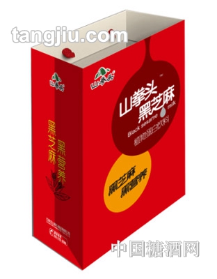 山拳头黑芝麻植物蛋白饮料手提袋