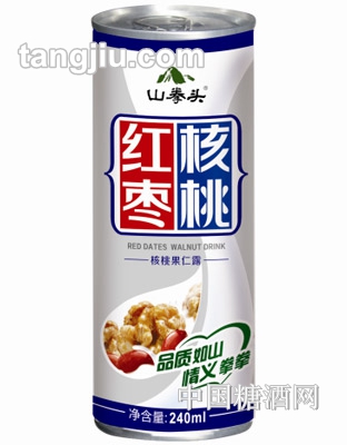 山拳头红枣核桃露240ml
