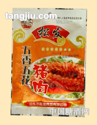 五香五花猪肉150克