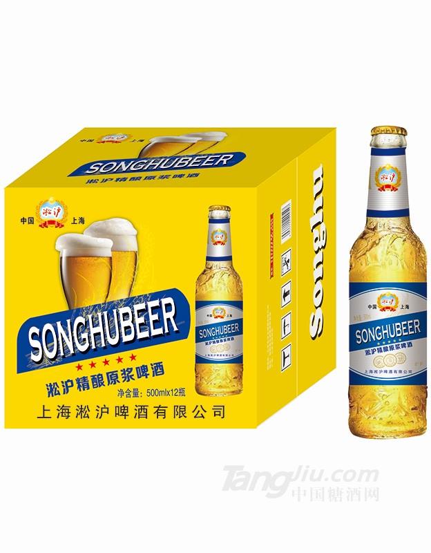 淞沪精酿原浆啤酒500mlx12 (黄)