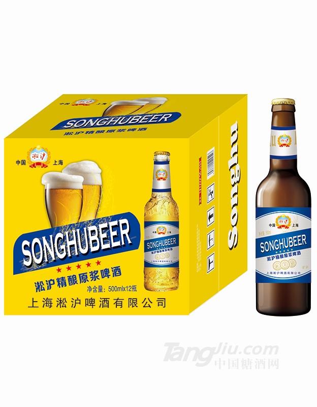 淞沪精酿原浆啤酒500mlx12 (黄)