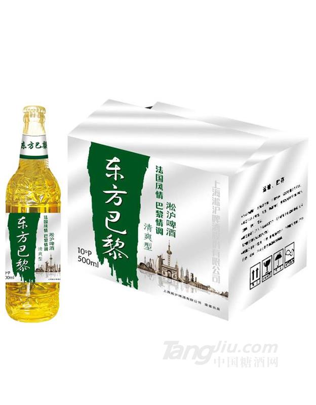 淞沪啤酒东方巴黎清爽型10°P500ml
