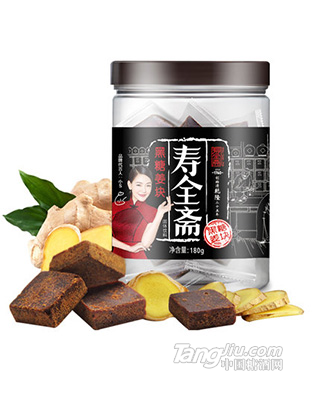 寿全斋 黑糖姜茶 姜汁黑糖块姜母茶姜糖茶-180g