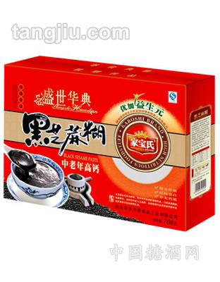 家宝氏中老年高钙黑芝麻糊708g