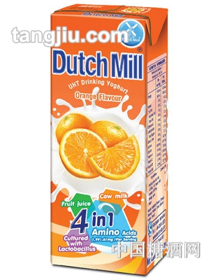 达美酸奶橙味180ml