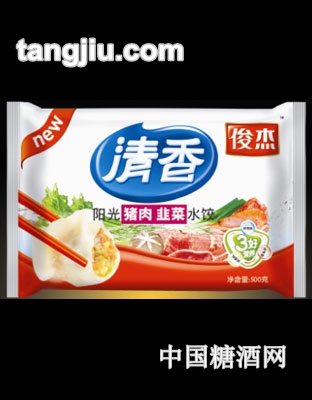 俊杰猪肉韭菜水饺500g