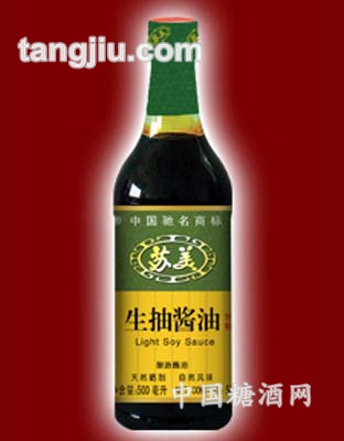 苏美500ml生抽酱油