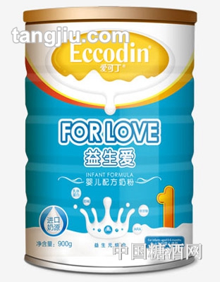 爱可丁益生爱配方奶粉1段900g