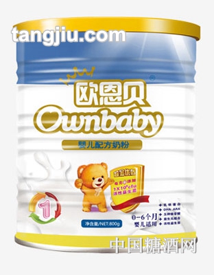 欧恩贝超金装配方奶粉1段800g