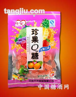 珍果Q糖红色袋装